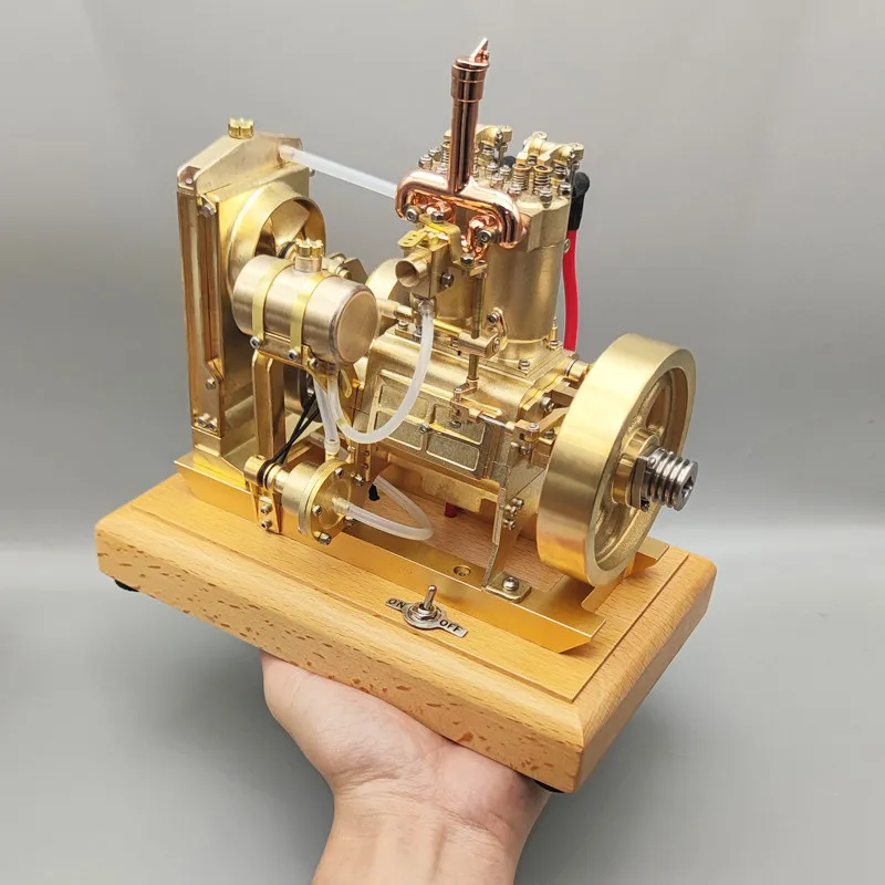 Hobby Science Lab - نموذج محرك علمي مزدوج الأسطوانات مبرد