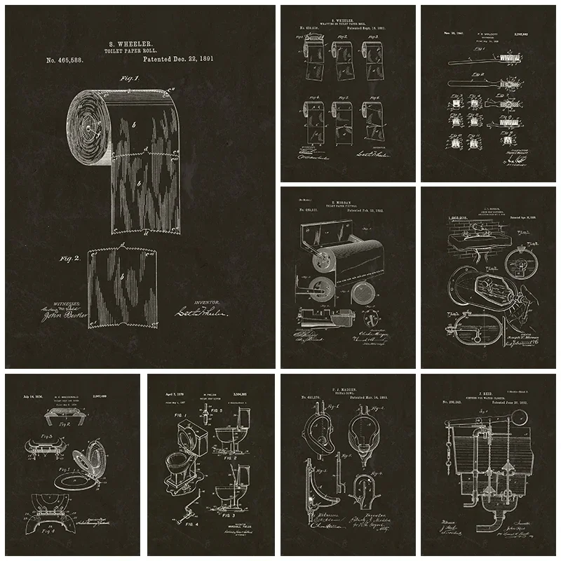 Star Map Poster - الحديثة ورق التواليت مخطط الملصقات الكلاسيكية