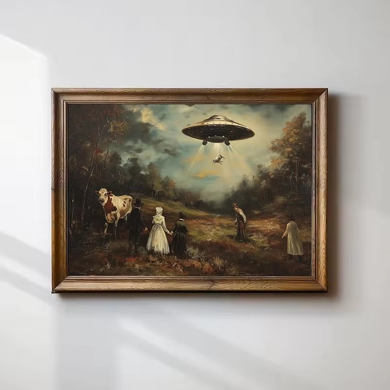 Star Map Poster - لوحة فنية جدارية مطبوعة بتصميم عتيق