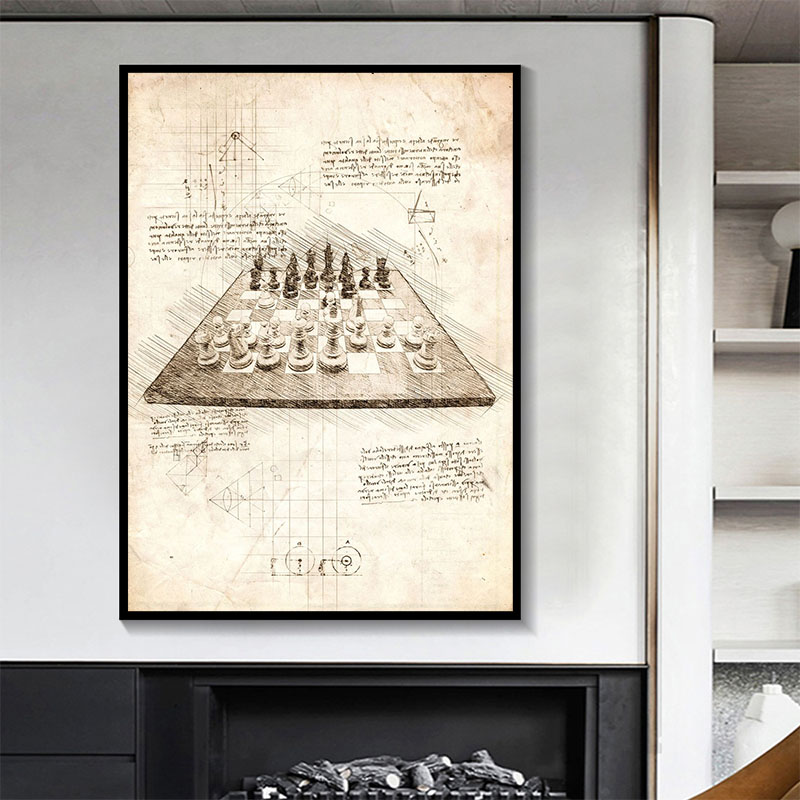 لوحة تجريدية مستوحاة من دافنشي - مراجعة Star Map Poster وسعره